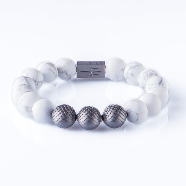 Howlite 12mm Black Ruthenium