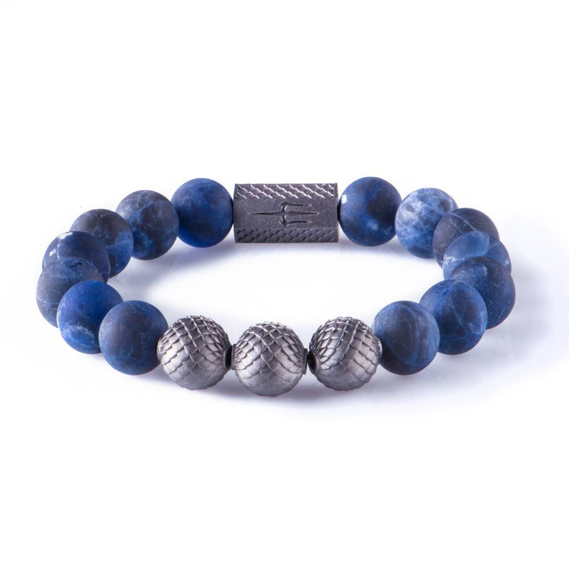 Sodalite Matt 10mm Black Ruthenium