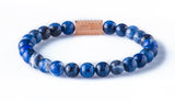 Sodalite 8’mm pink gold plated